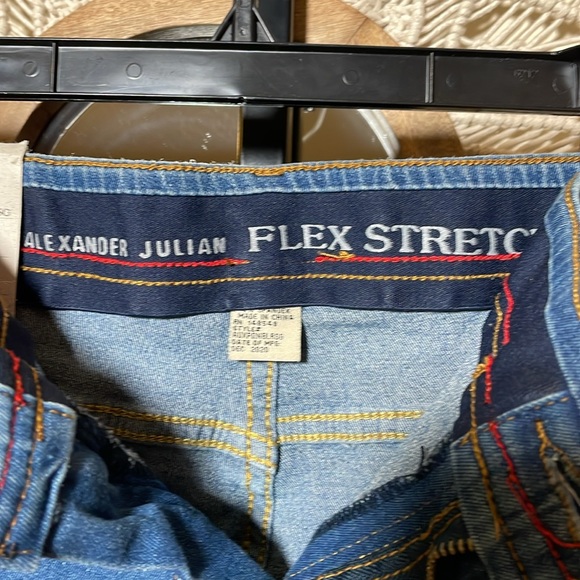 Alexander Julian Flex Stretch Slim Fit light Blue Jeans 46x32 NWT - Picture 8 of 9